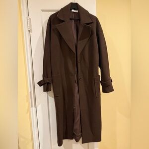 Commense Dark Brown Trench Coat